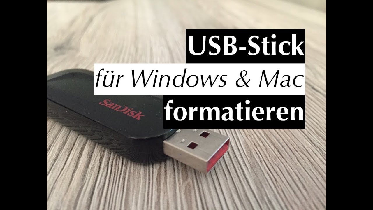 format usb drive in windows for mac